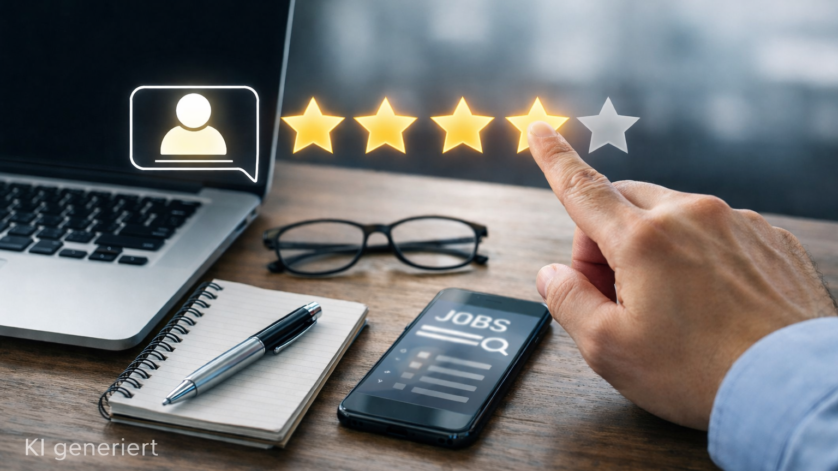 Jobbewertung auf Arbeitgeberbewertungsportal