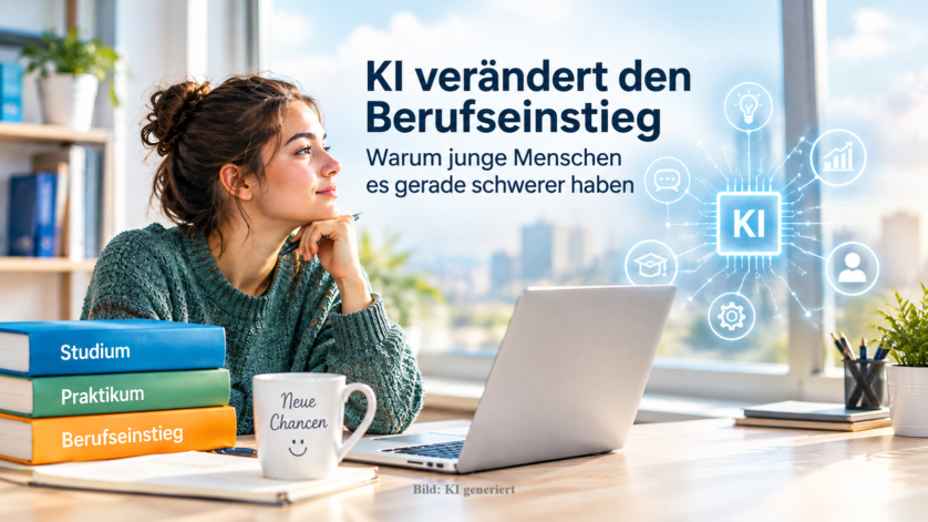 Junge Frau vor Berufseinstieg